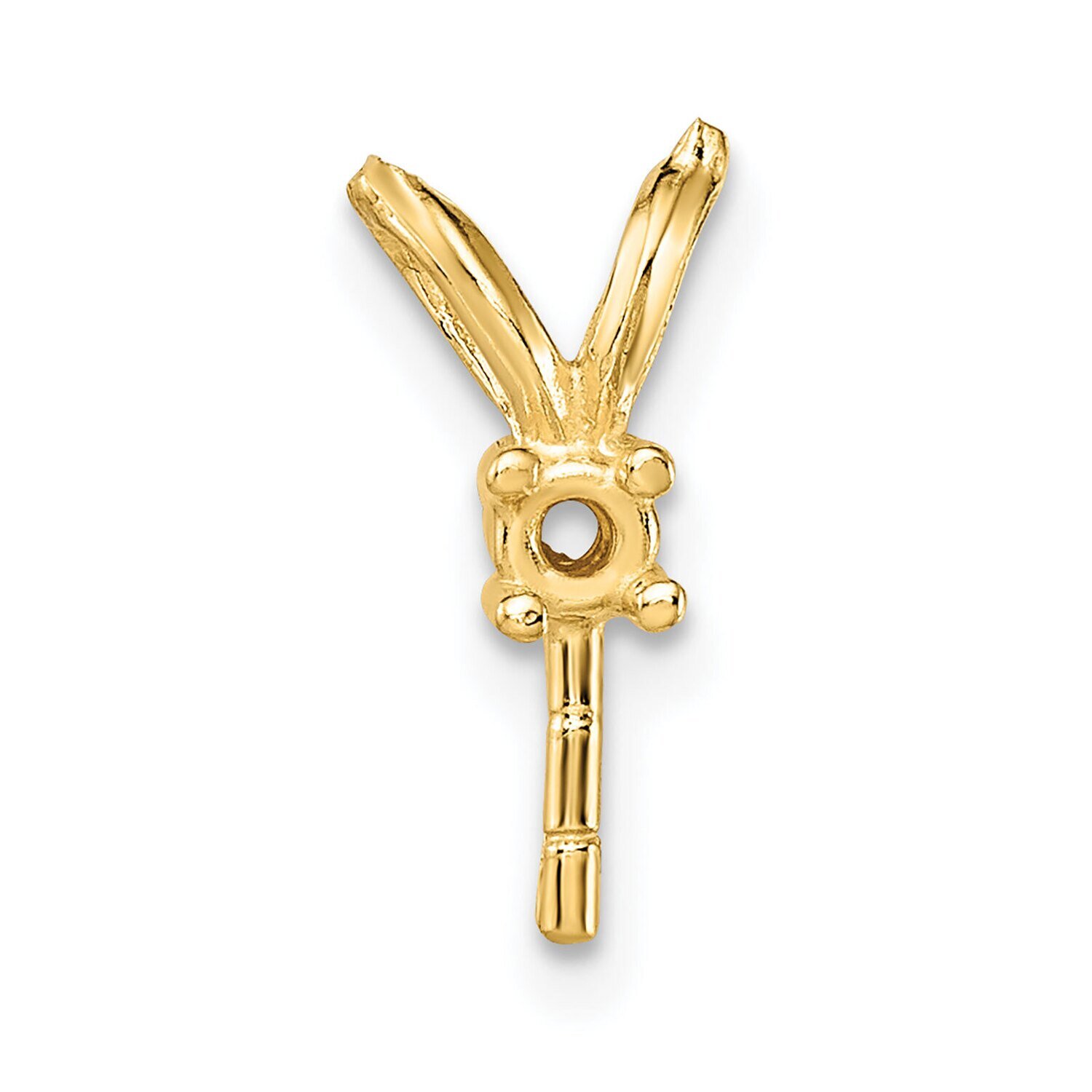 Diamond Accent Pearl Pendant Mounting 14k Yellow Gold YG1465, MPN: YG1465,