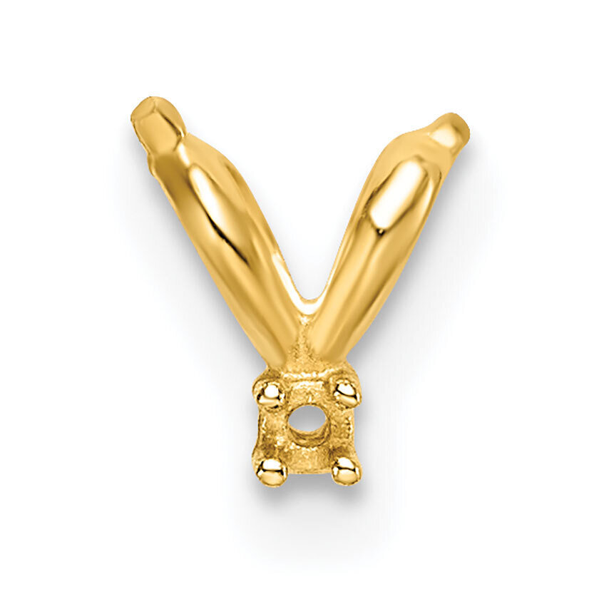 Casted Diamond Accent Bail 14k Yellow Gold YG1569, MPN: YG1569,