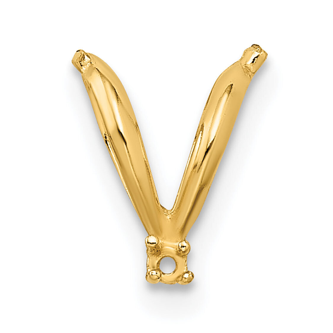 Casted Diamond Accent Bail 14k Yellow Gold YG1572, MPN: YG1572,