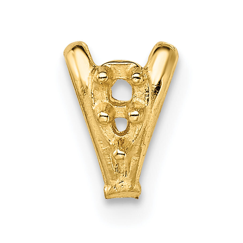 Casted Diamond Accent Bail 14k Yellow Gold YG1582, MPN: YG1582,
