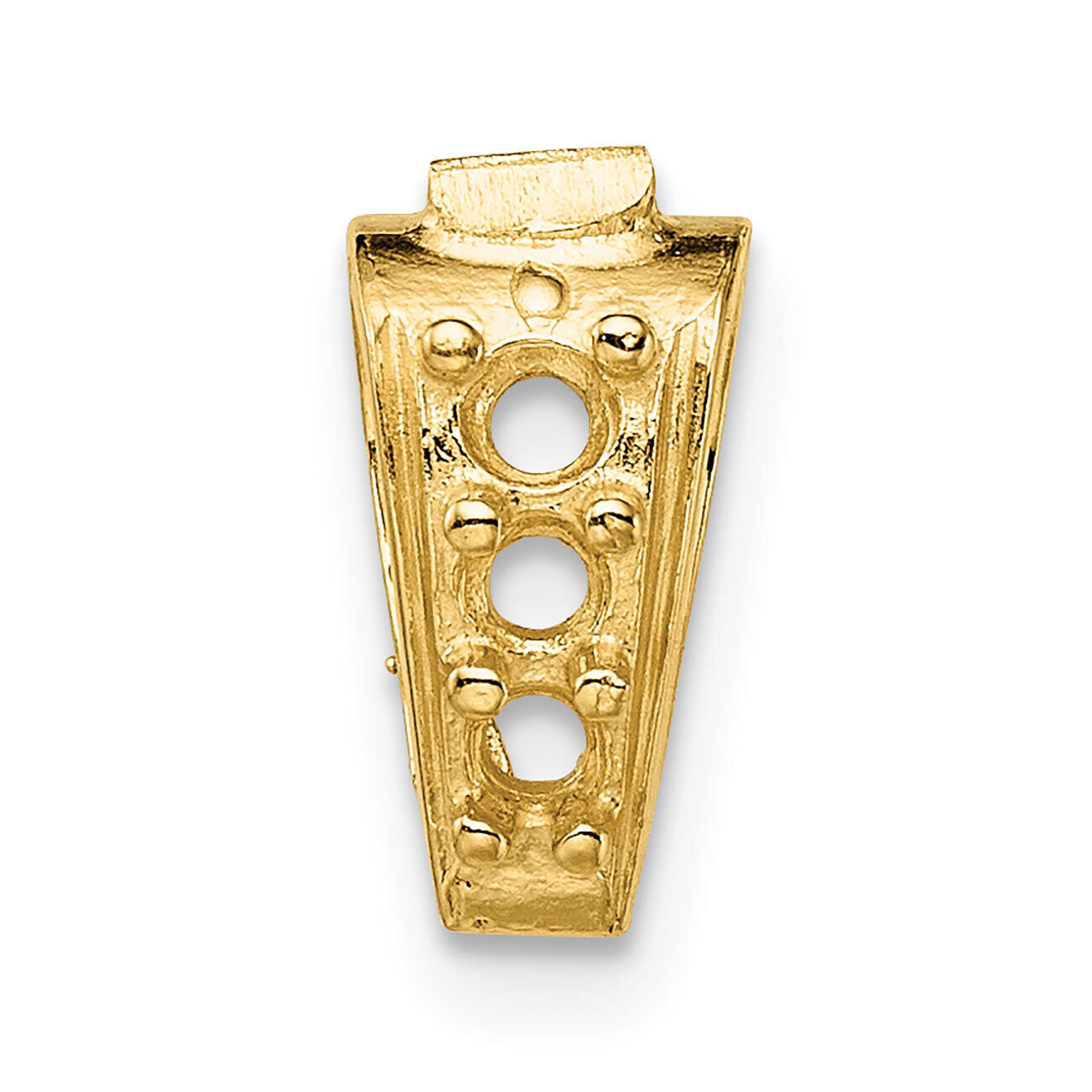 Casted Diamond Accent Bail 14k Yellow Gold YG1585, MPN: YG1585,