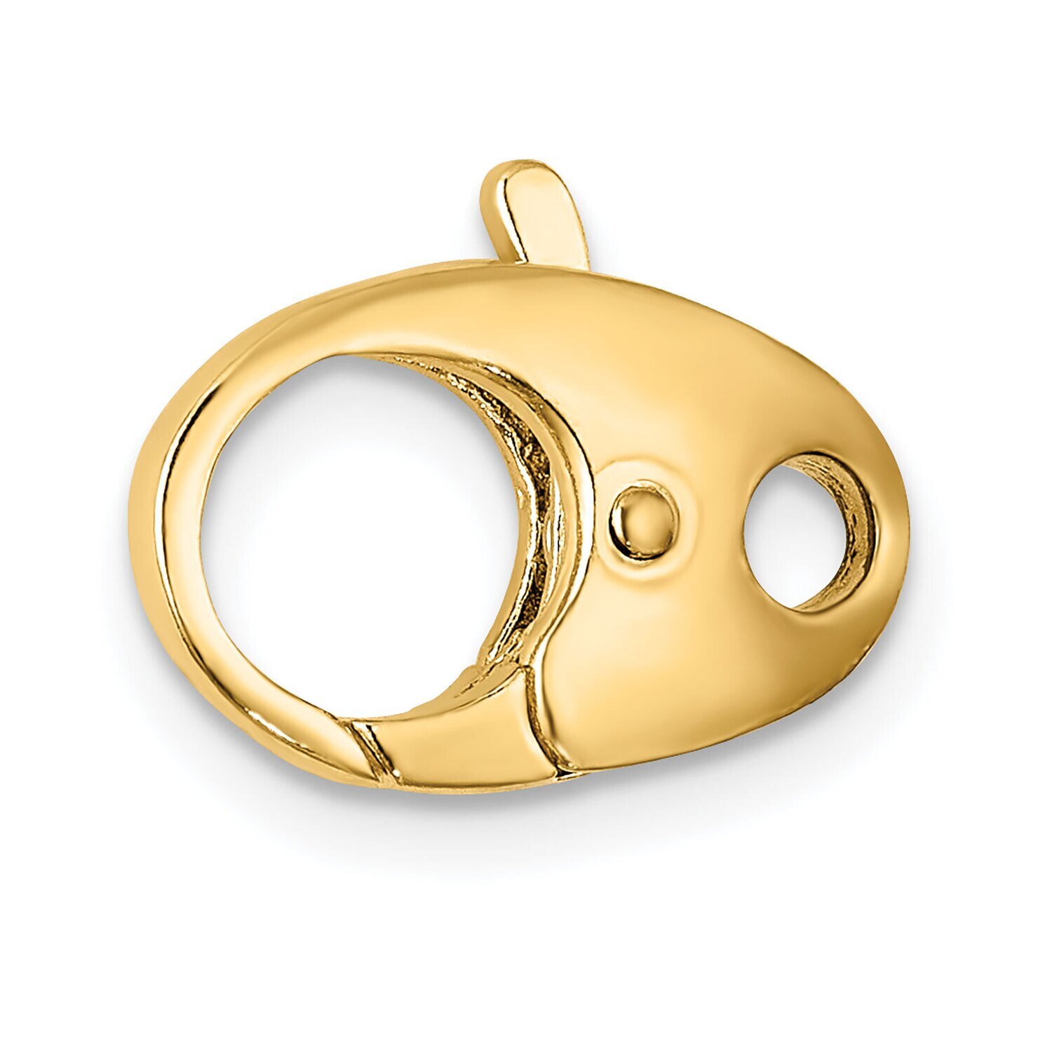 Oval Cast Lobster Clasp 14k Yellow Gold YG1664