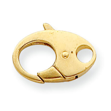 Oval Cast Lobster Clasp 14k Yellow Gold YG1666, MPN: YG1666,