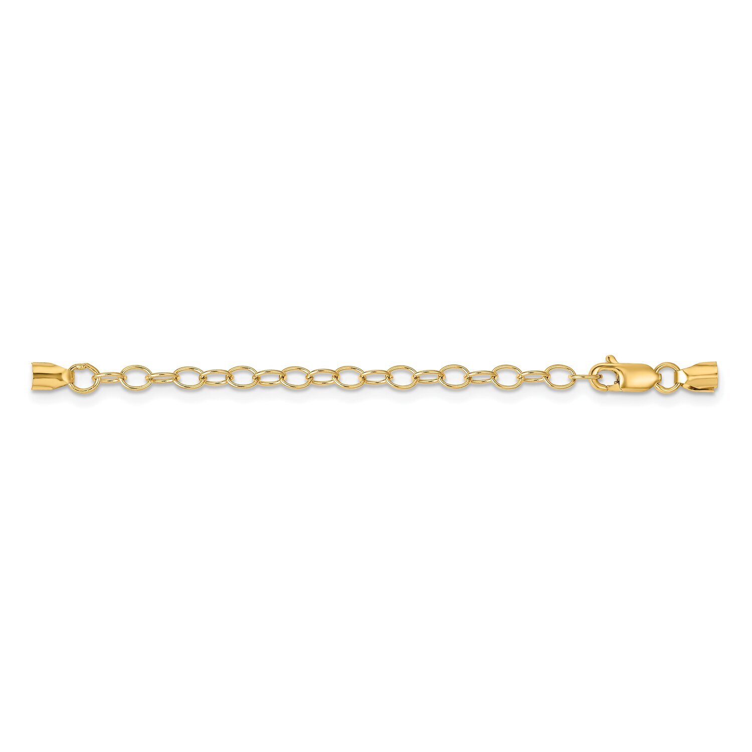 Lobster with Round Endcaps with Chain Clasp 14k Yellow Gold YG1678, MPN: YG1678,