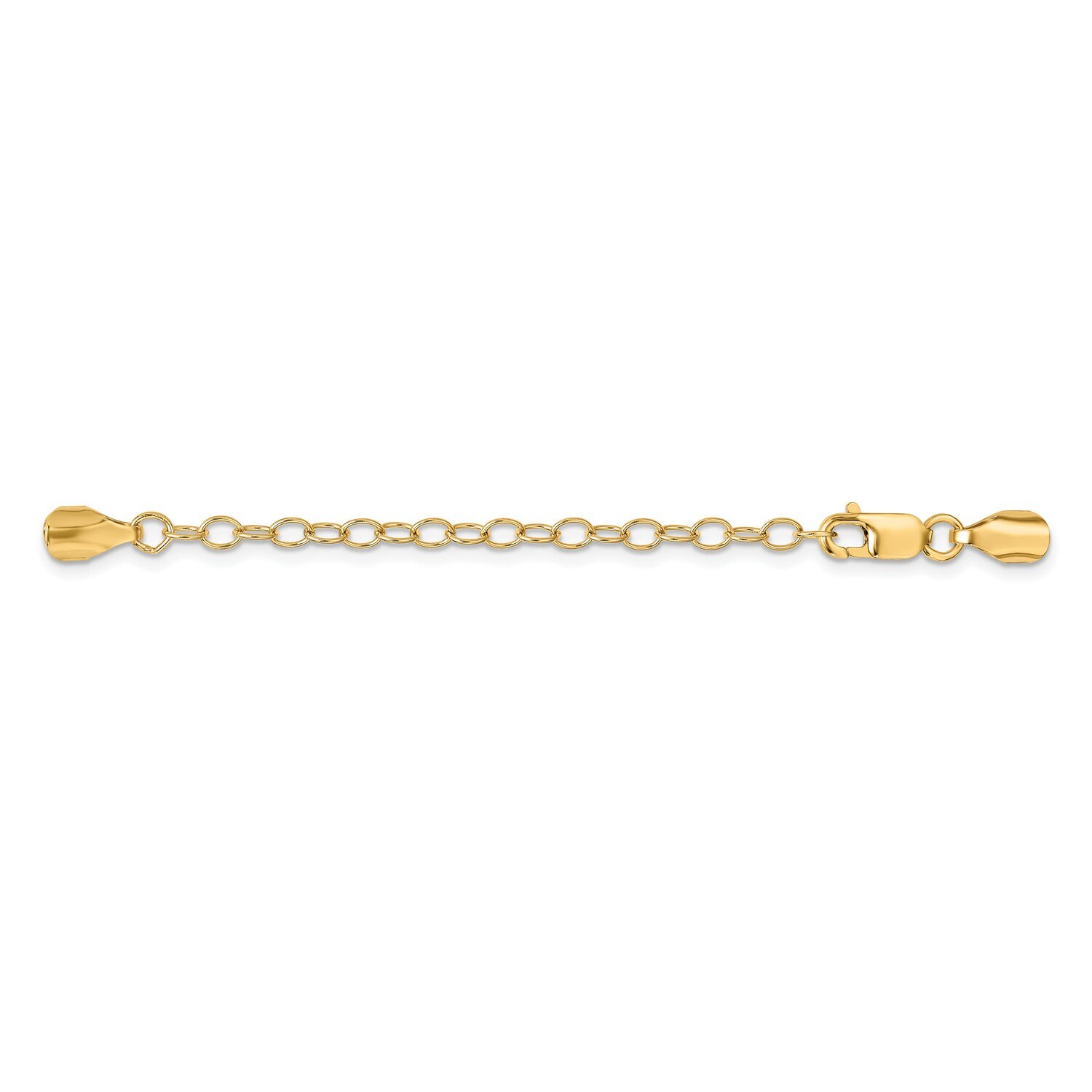 Lobster with Round Endcaps with Chain Clasp 14k Yellow Gold YG1679, MPN: YG1679,