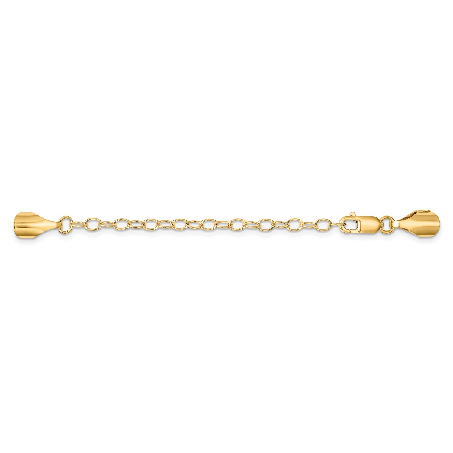 Lobster with Round Endcaps with Chain Clasp 14k Yellow Gold YG1680, MPN: YG1680,