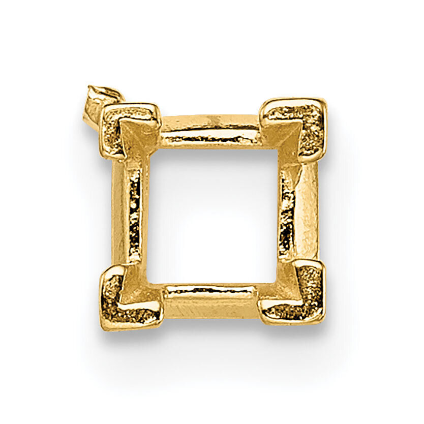 Princess V-Prongs and Airline 1.25mm Setting 14k Yellow Gold YG168, MPN: YG168,