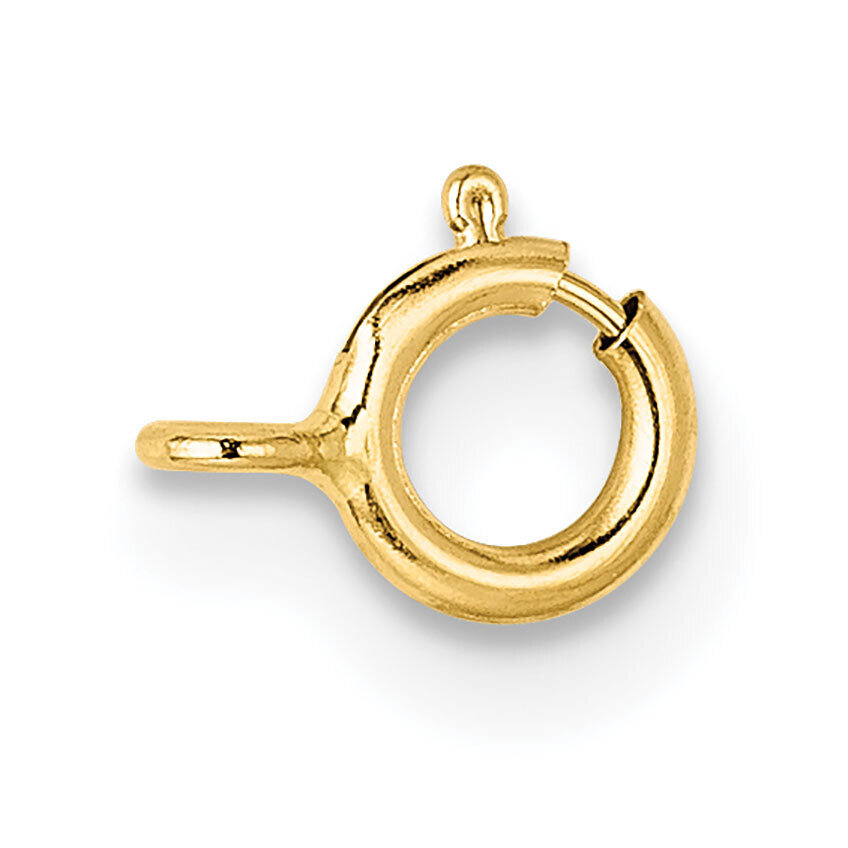 Spring Ring with Closed Ring Clasp 14k Yellow Gold YG1717