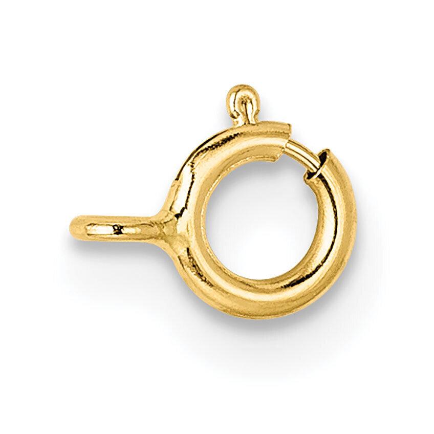 Spring Ring with Closed Ring Clasp 14k Yellow Gold YG1717, MPN: YG1717,