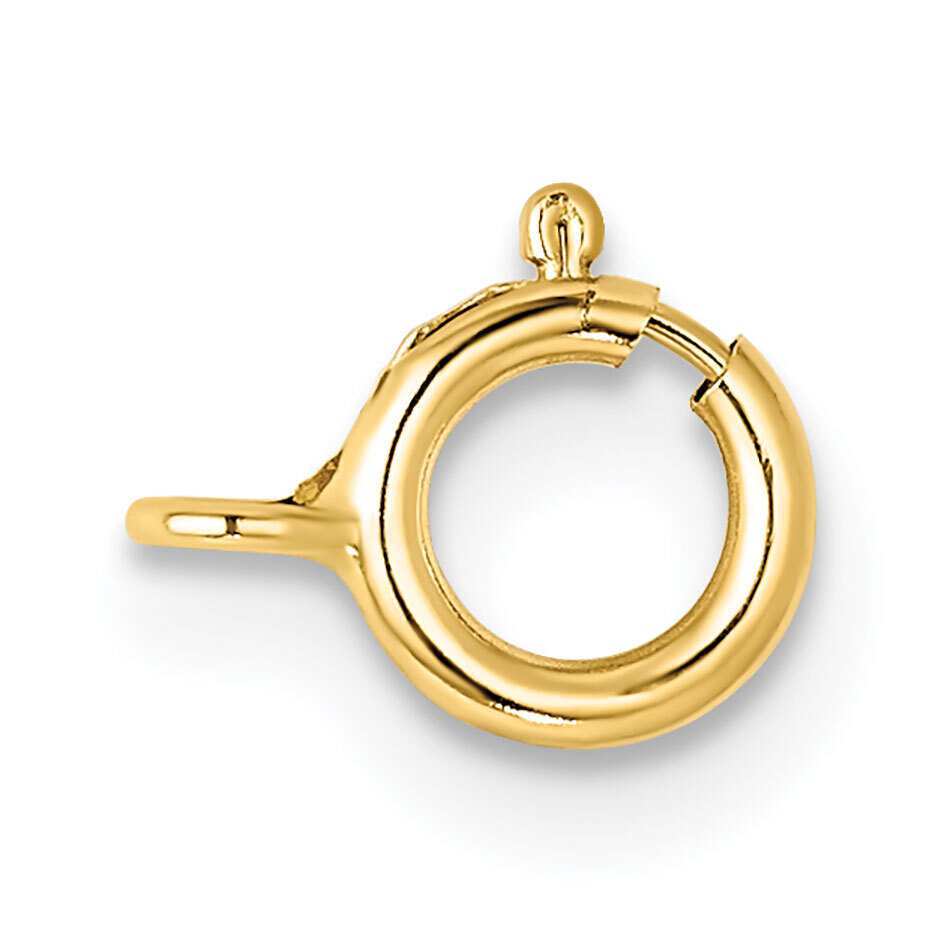 Spring Ring with Closed Ring Clasp 14k Yellow Gold YG1719, MPN: YG1719,