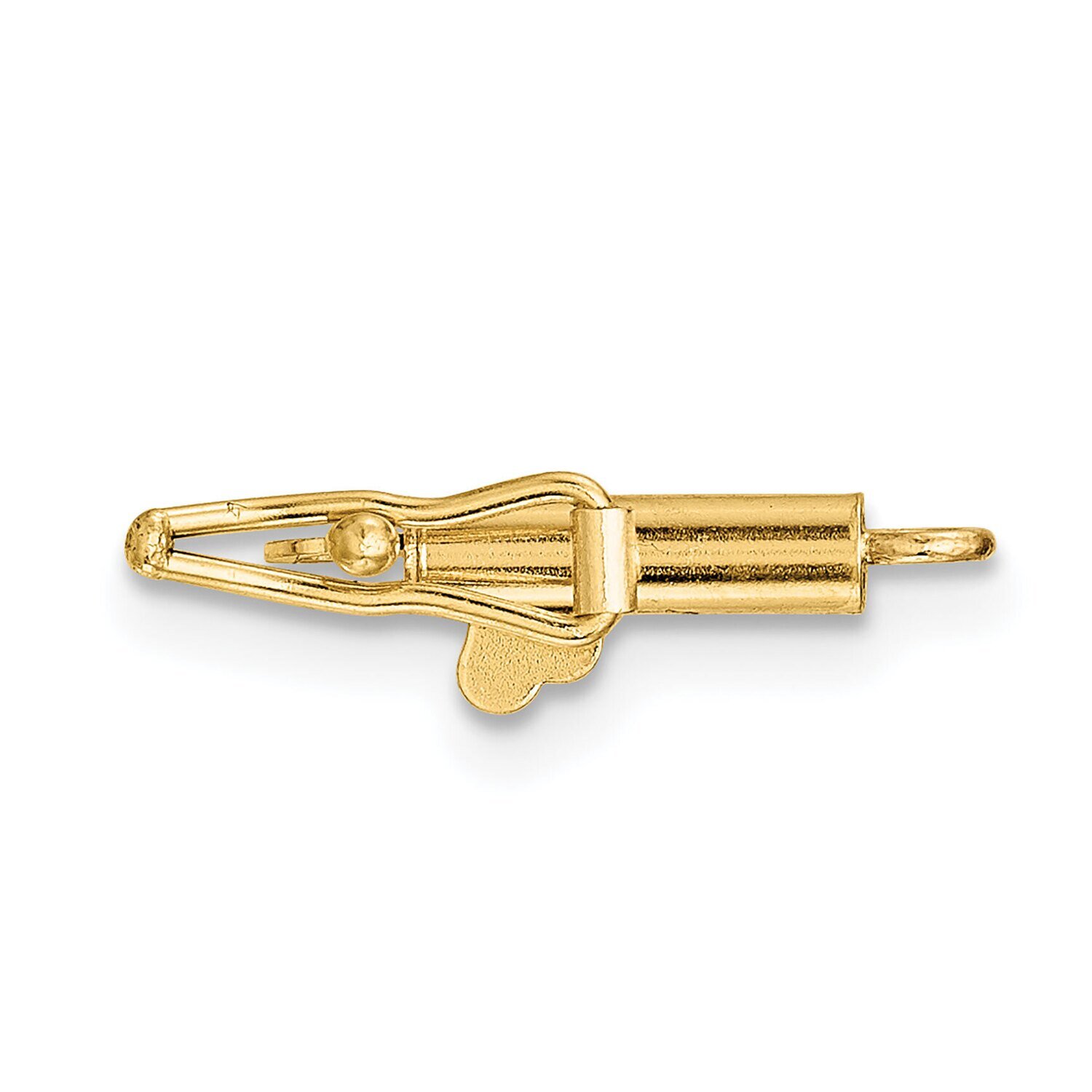 Polished Barrel Clasp 14k Yellow Gold YG1804, MPN: YG1804,
