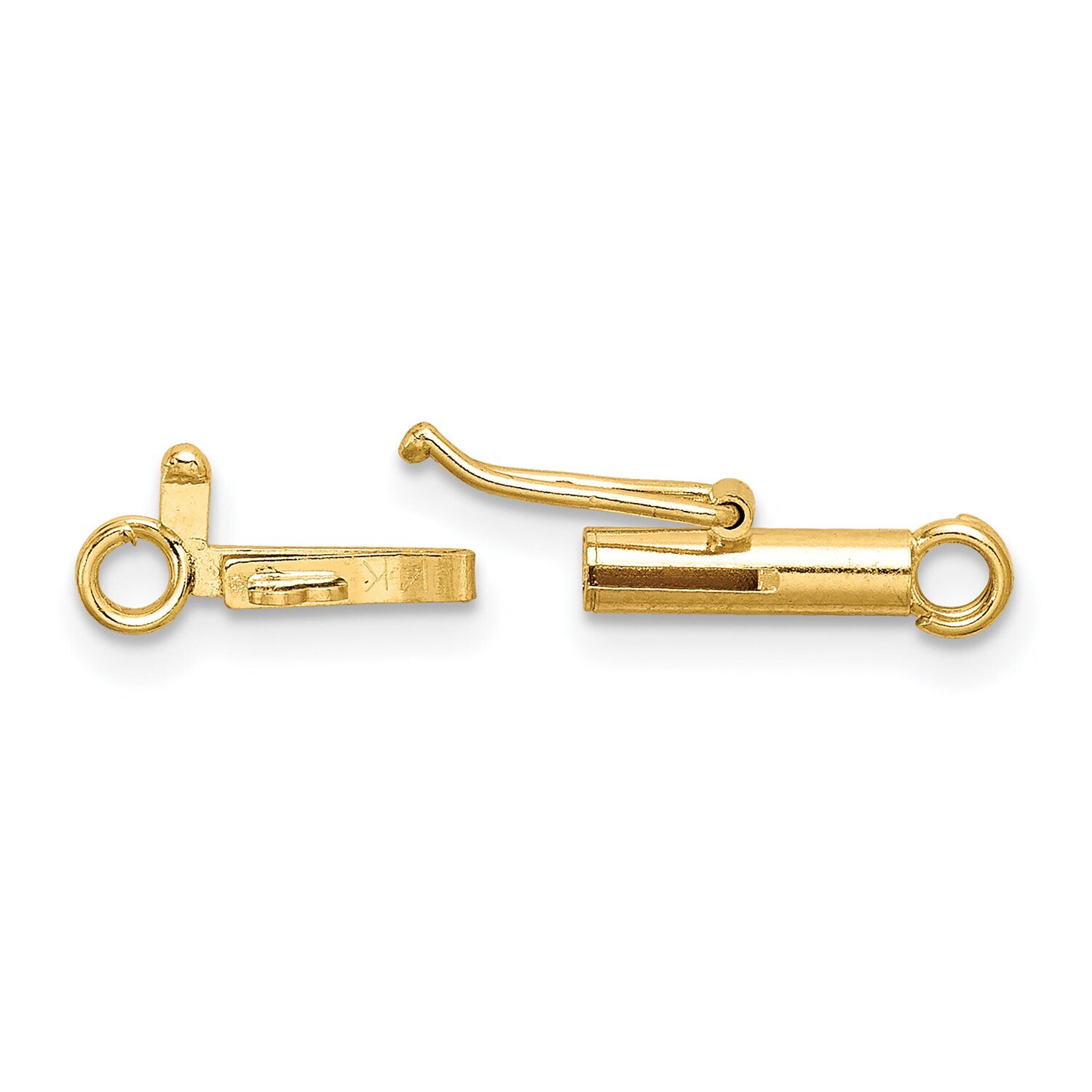 Spring Ring End Barrel Clasp 14k Yellow Gold YG1806
