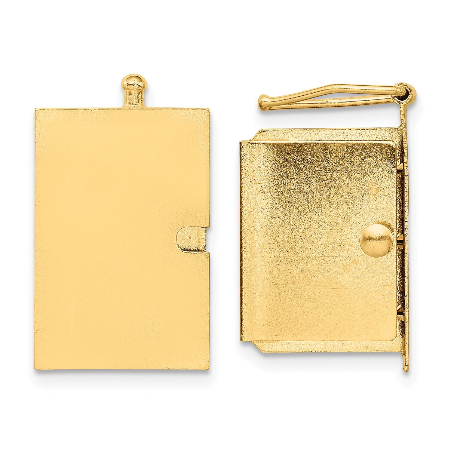 Push Button Box Clasp 14k Yellow Gold YG1837, MPN: YG1837,