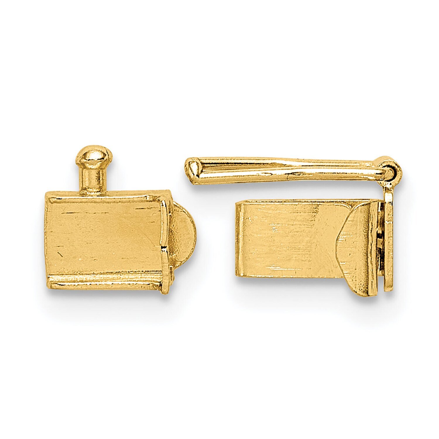 Folded Tongue and Box Clasp 14k Yellow Gold YG1839, MPN: YG1839,