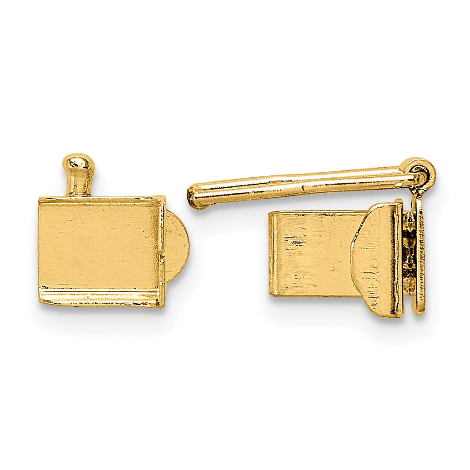 Folded Tongue and Box Clasp 14k Yellow Gold YG1840, MPN: YG1840,