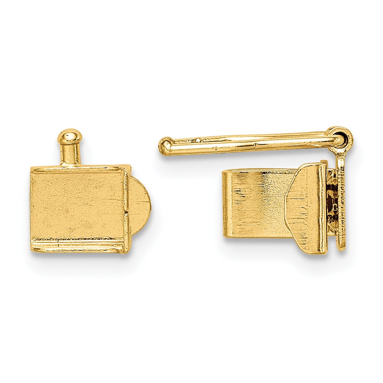 Push Bar Box Clasp 14k Yellow Gold YG1854