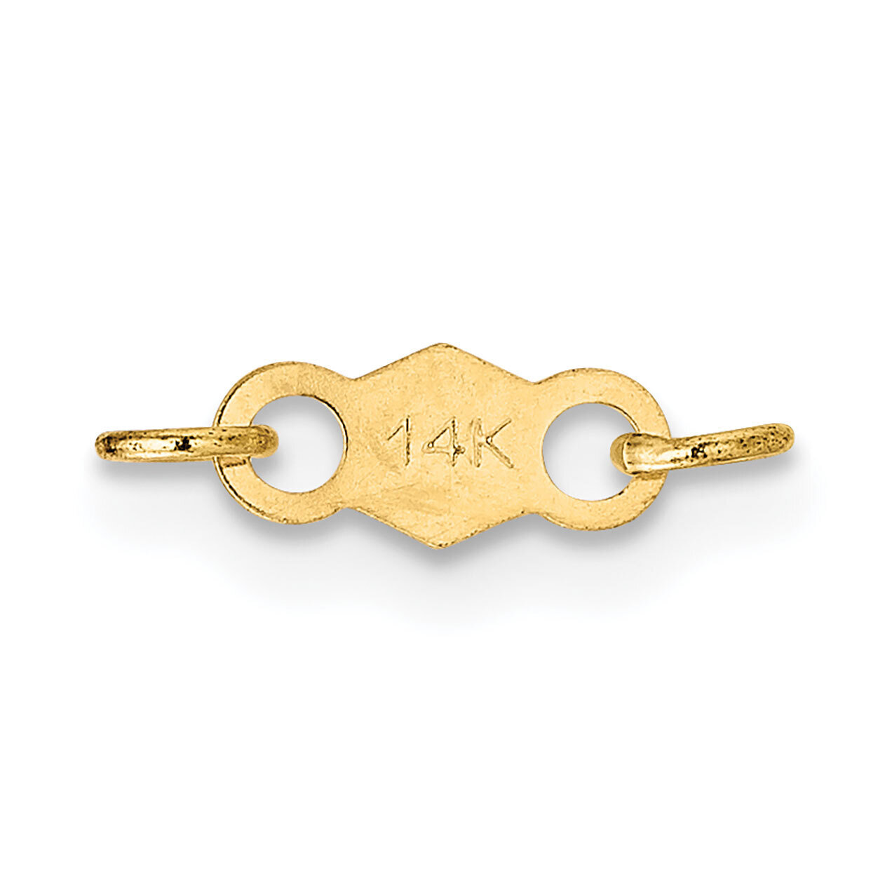 7.4 x 3.1mm Chain Tag Setting 14k Yellow Gold YG2090, MPN: YG2090,