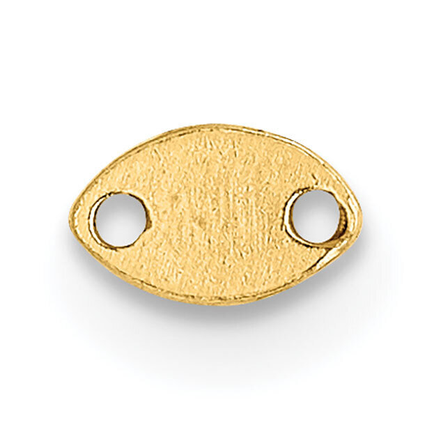 4.8 x 3mm Chain Tag Setting 14k Yellow Gold YG2094, MPN: YG2094,
