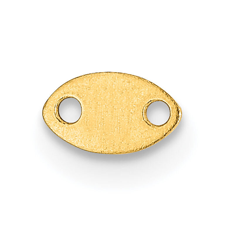 5.5 x 3.2mm Chain Tag Setting 14k Yellow Gold YG2095, MPN: YG2095,