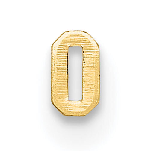 Die Struck Number 0 14k Yellow Gold YG2179, MPN: YG2179,