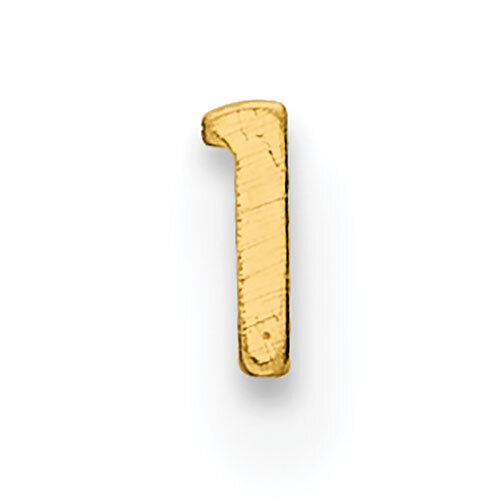 Die Struck Number 1 14k Yellow Gold YG2180