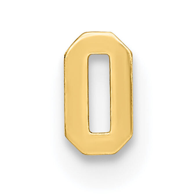 Die Struck Number 0 14k Yellow Gold YG2189, MPN: YG2189,
