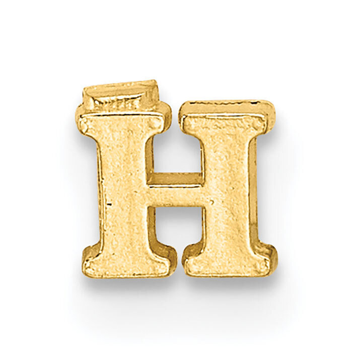 Casted Letter H 14k Yellow Gold YG2219H