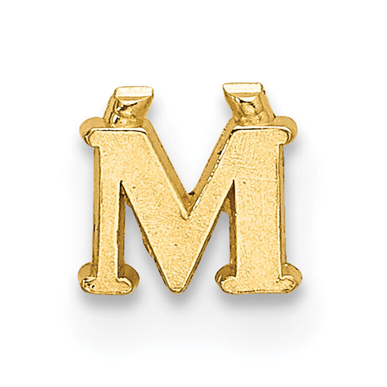 Casted Letter M 14k Yellow Gold YG2219M
