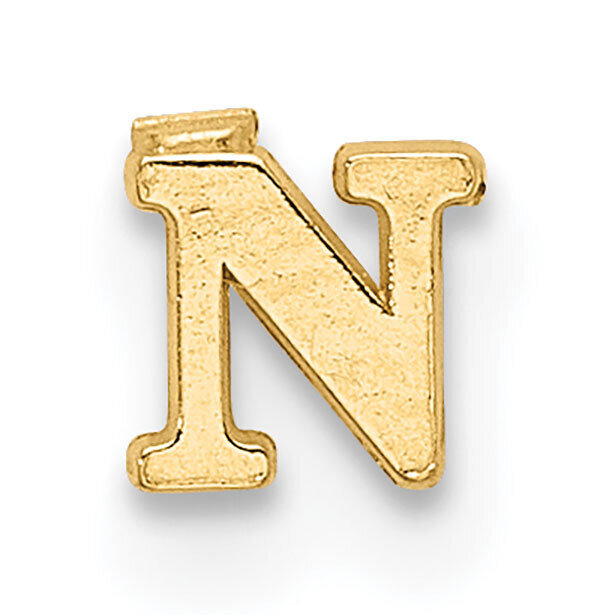 Casted Letter N 14k Yellow Gold YG2219N, MPN: YG2219N,