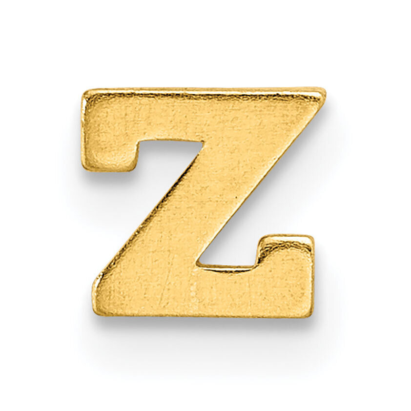 Die Struck Letter Z 14k Yellow Gold YG2220Z