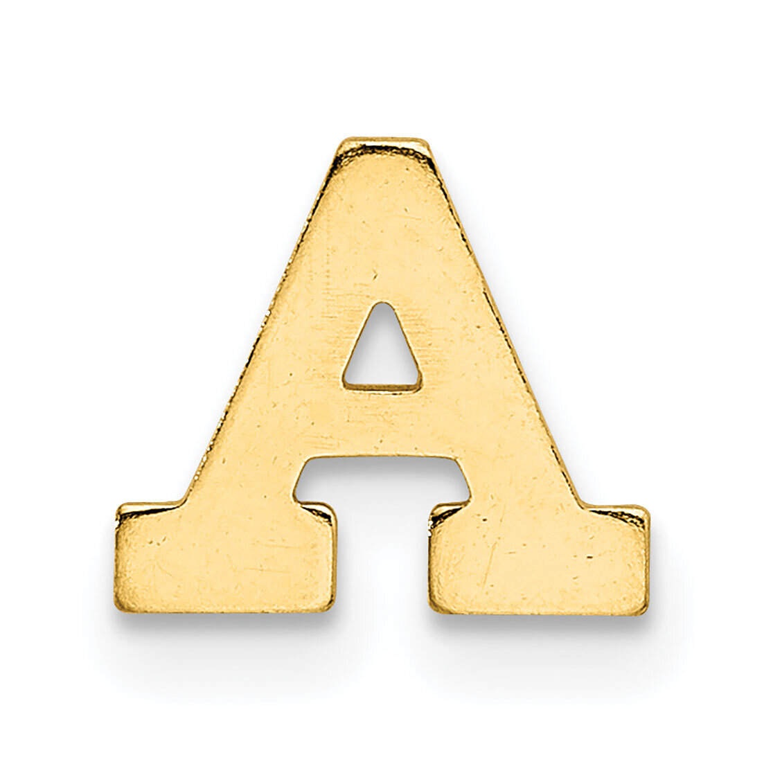 Die Struck Letter A 14k Yellow Gold YG2221A, MPN: YG2221A,