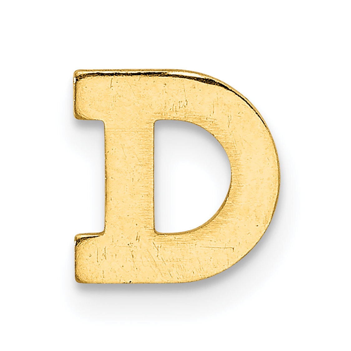 Die Struck Letter D 14k Yellow Gold YG2221D, MPN: YG2221D,