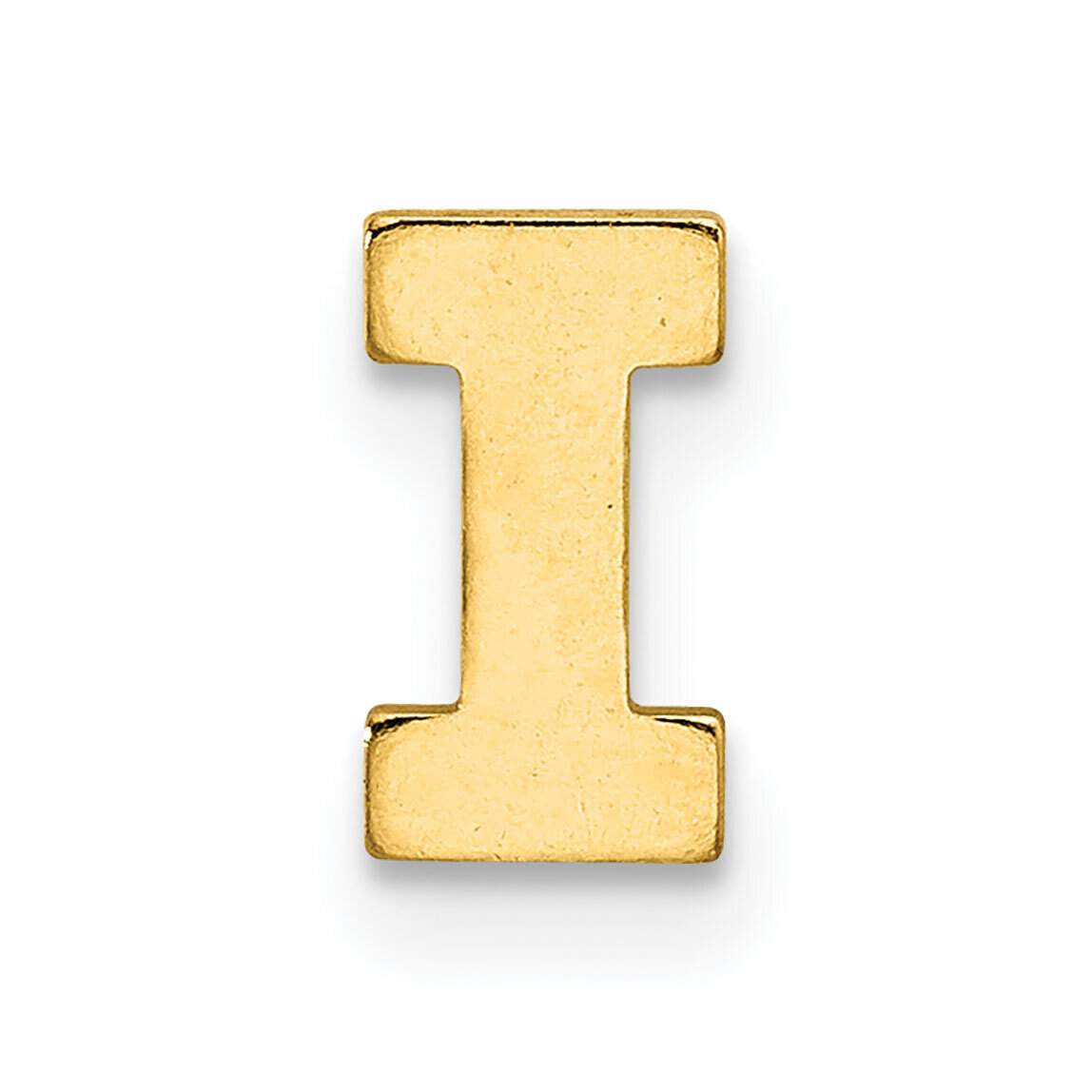 Die Struck Letter I 14k Yellow Gold YG2221I, MPN: YG2221I,