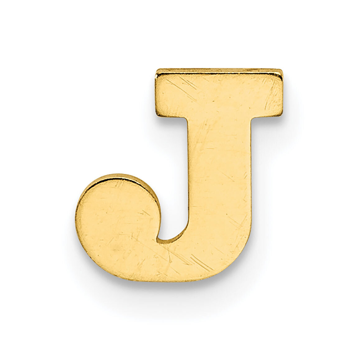 Die Struck Letter J 14k Yellow Gold YG2221J, MPN: YG2221J,