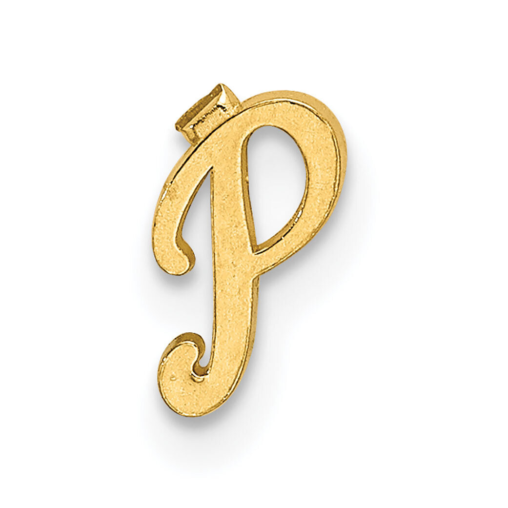 Casted Letter P 14k Yellow Gold YG2222P, MPN: YG2222P,