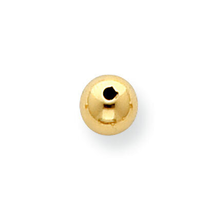 Lightweight Small Hole 7mm Bead 14k Yellow Gold YG2241, MPN: YG2241,