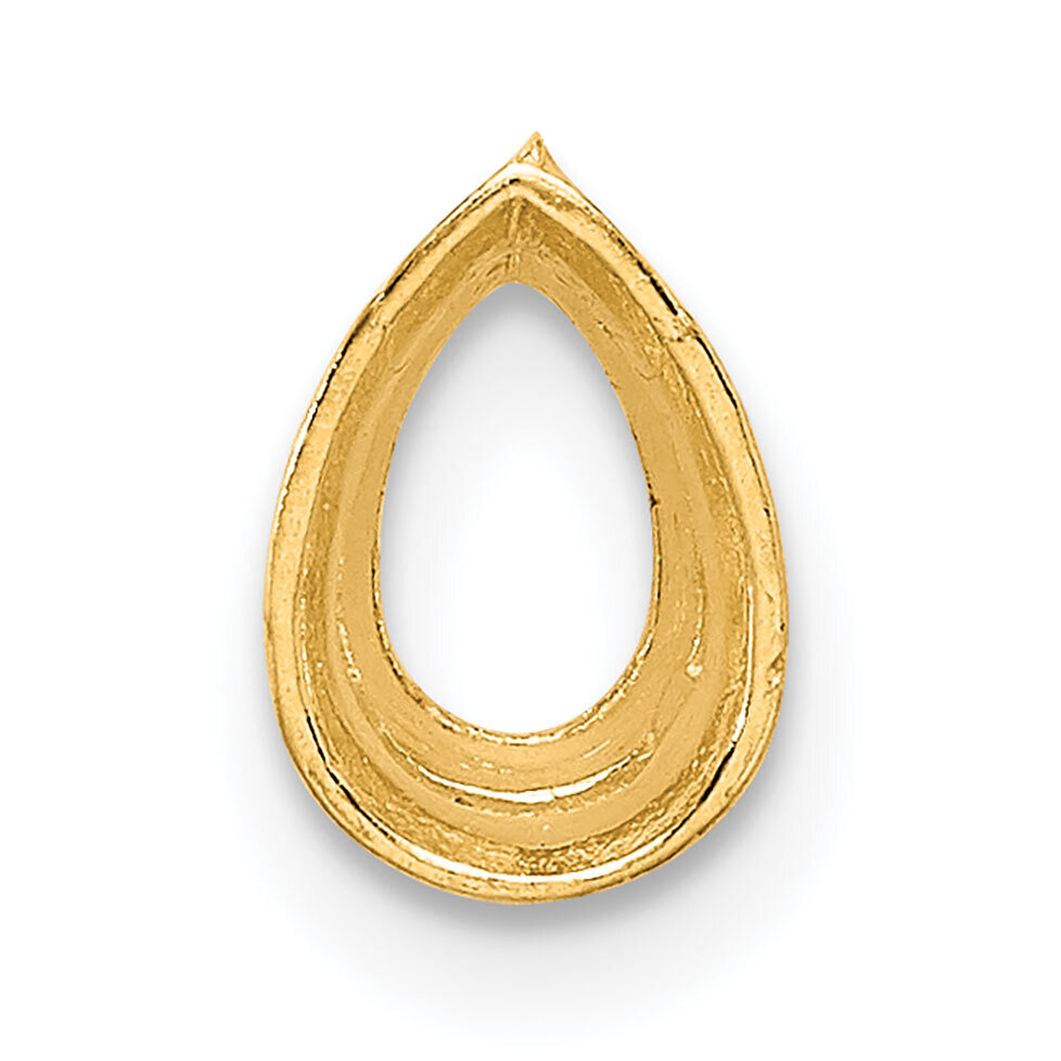 Pear Bezel with Airline 2.5 x 1.25mm Setting 14k Yellow Gold YG249, MPN: YG249,
