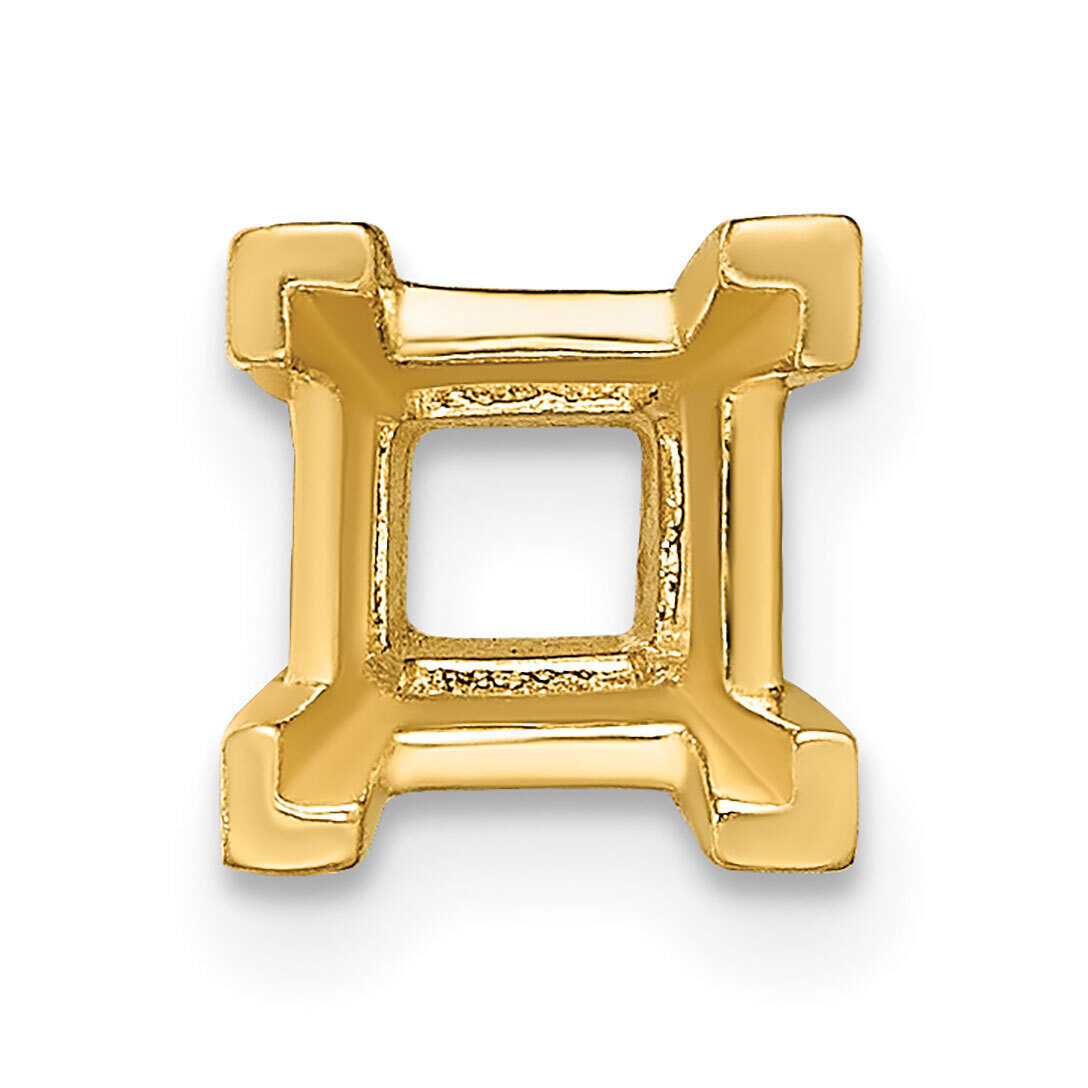 Square V-Prongs and Airline 3.5mm Setting 14k Yellow Gold YG2623, MPN: YG2623,