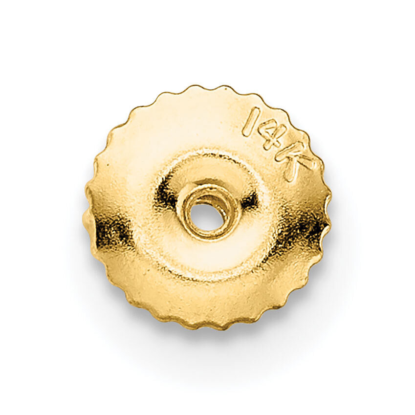 2 Hole Threaded Ear Nut 14k Yellow Gold YG2686, MPN: YG2686,