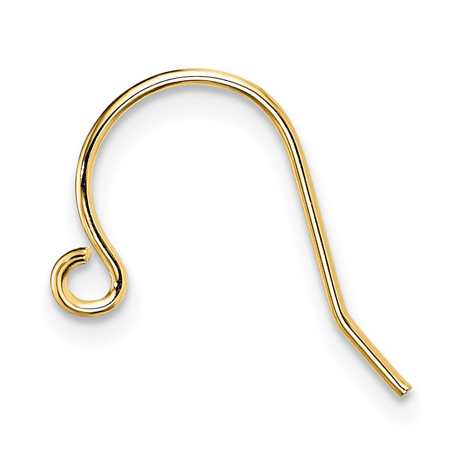 .020 inch Wire Shepherd Hook Component 14k Yellow Gold YG2749