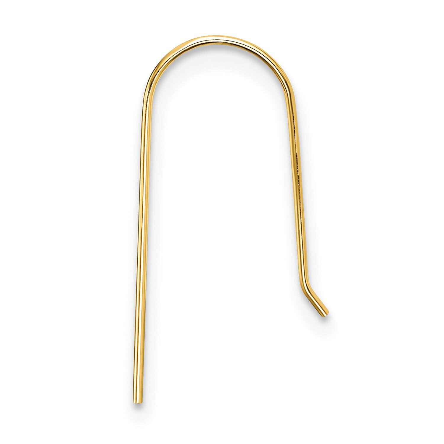 .020 inch Shepherd Hook Earring Wire Component 14k Yellow Gold YG2752