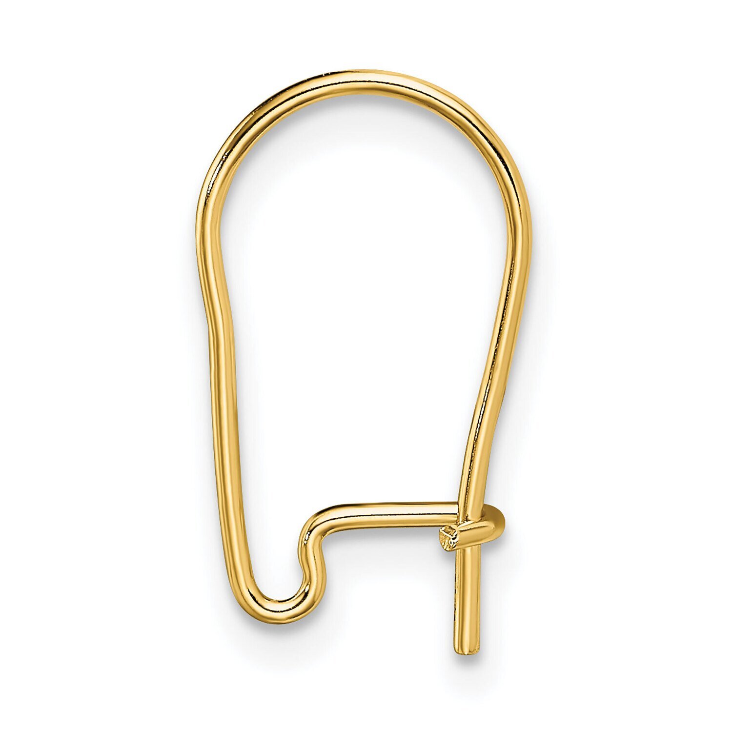 .028 inch Kidney Wire Component 14k Yellow Gold YG2758