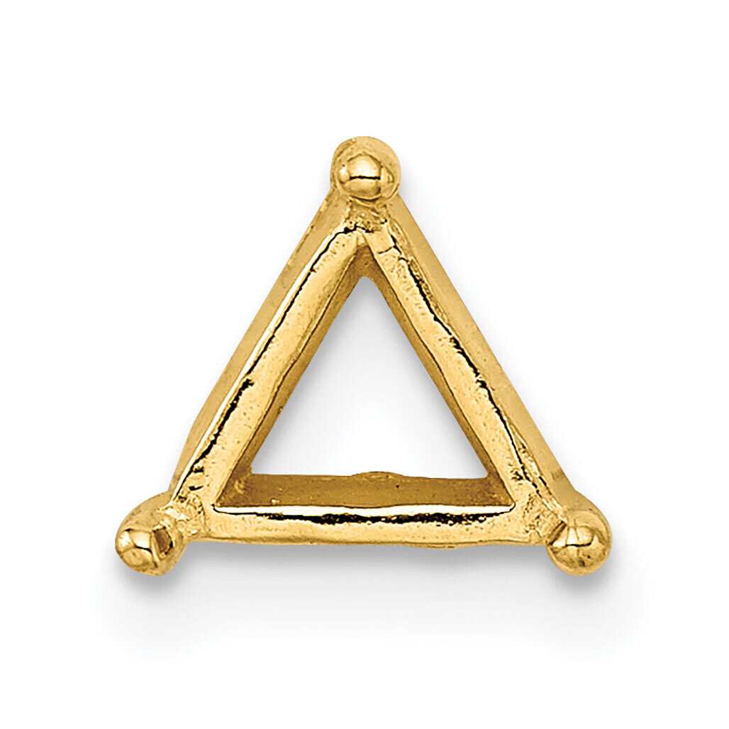 Triangle 3.0mm Setting 14k Yellow Gold YG276, MPN: YG276,