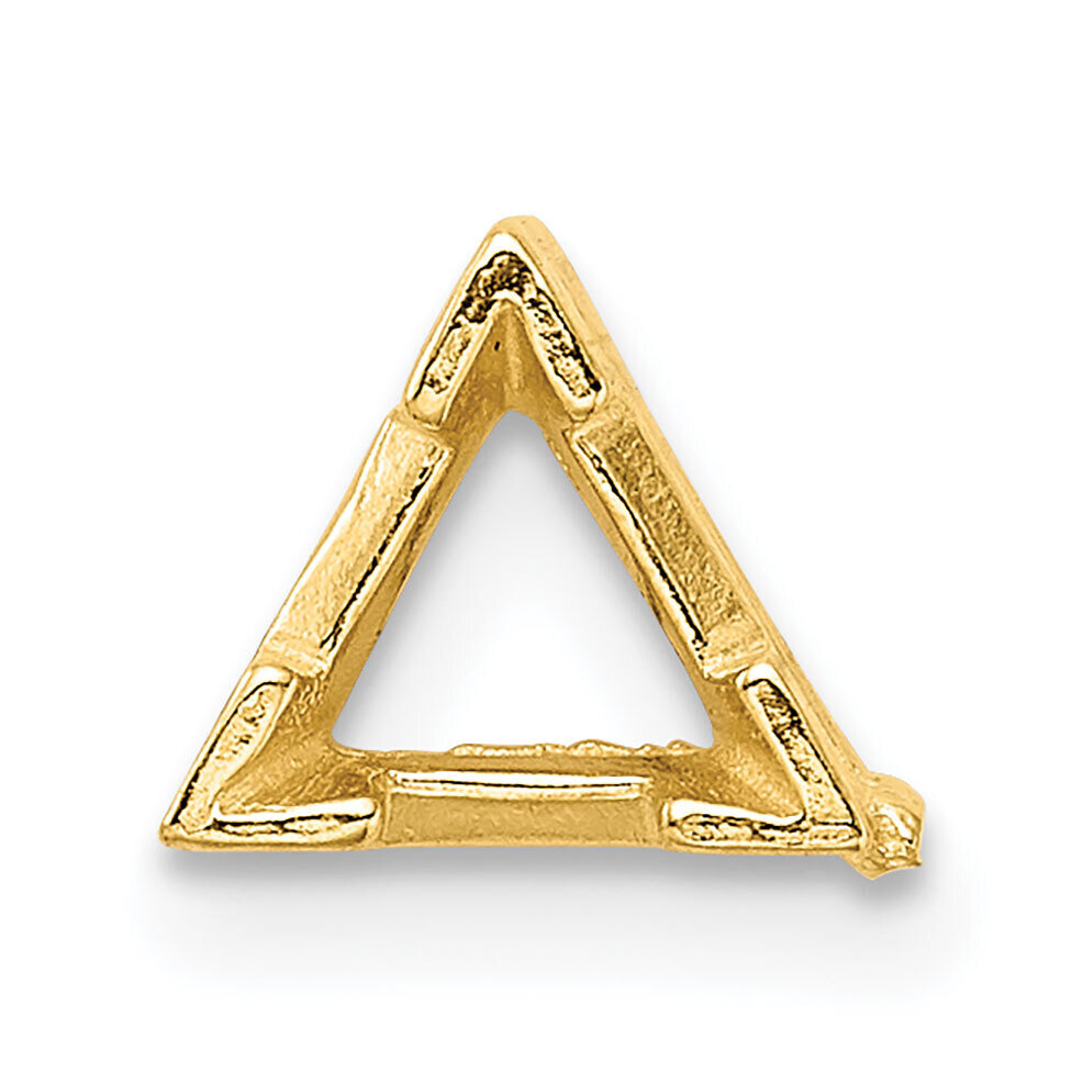 Triangle V-End with Airline 3.0mm Setting 14k Yellow Gold YG278, MPN: YG278,