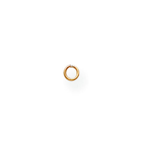 24 Gauge 3mm Round Jump Ring Setting 14k Yellow Gold YG2874
