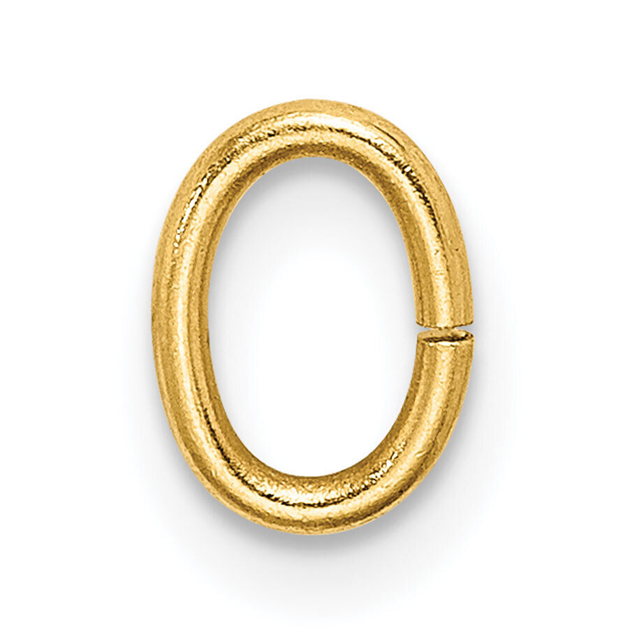 18 Gauge 7.5 x 5.3mm Oval Jump Ring Setting 14k Yellow Gold YG2875, MPN: YG2875,