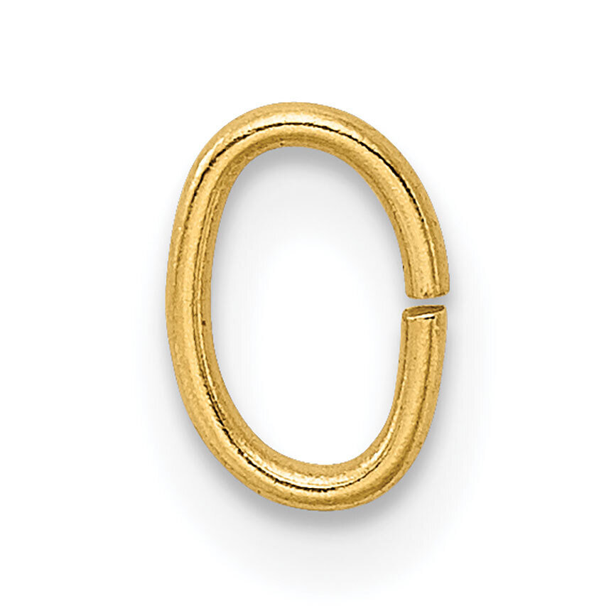20 Gauge 6.6 x 4.8mm Oval Jump Ring Setting 14k Yellow Gold YG2878, MPN: YG2878,