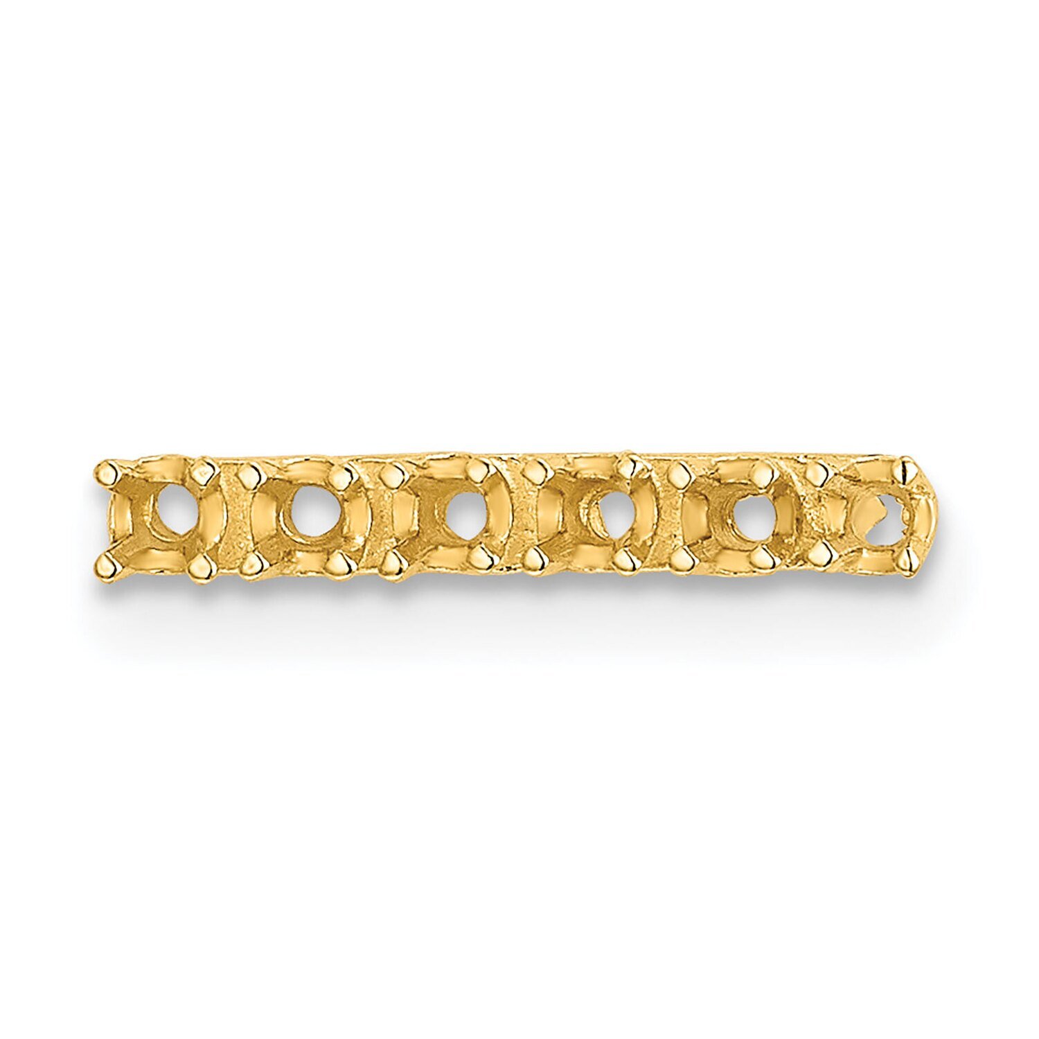 12.3 x 1.6mm Strip Setting 14k Yellow Gold YG318, MPN: YG318,