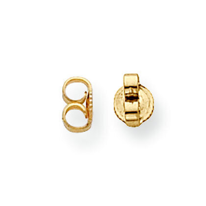 Heavy Friction Earring Nut Component 14k Yellow Gold YG710, MPN: YG710,