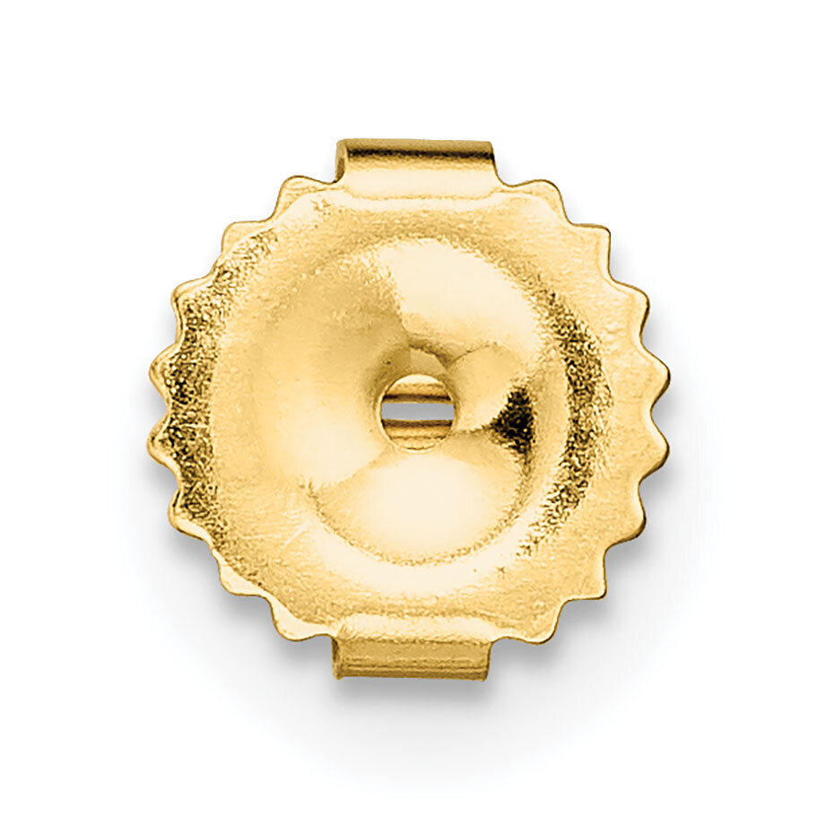 Heavy Friction Earring Nut Component 14k Yellow Gold YG713, MPN: YG713,